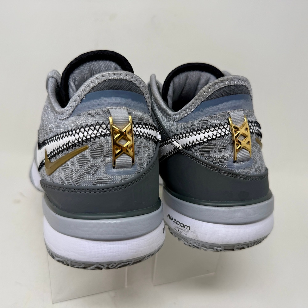 Nike LeBron NXXT Wolf Grey Metallic Gold Basketball Shoes DR8784-004 Men's 8 - Picture 6 of 16